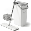 JOYMOOP Mop and Bucket Set, Dust Mops for Floor Cleaning, Wall Mop with 4 Microfiber Mop Head Replacement