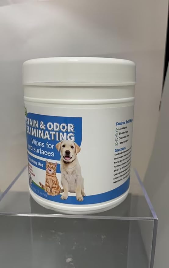 Swiffen 320-count (2 Pack of 160) Cleaner & Deodorizer Wipes for Litter Box Kennels Pet Grooming Surfaces Pet Items Deodorizes Wipes Canister Unscented