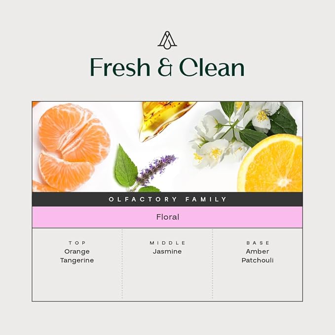 AromaPlan Reed Diffuser, Fresh & Clean Scent Diffuser (8.45 fl oz, 250ml)- Luxury Reed Diffusers Set for Home- Includes Reed Diffuser Sticks & Fragrance Oil in a Glass Bottle