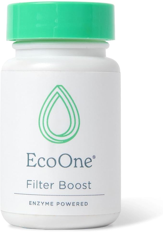 Filter Boost by EcoOne | Enzyme-Powered Hot Tub & Spa Filter Cleaner | Hot Tub Filter Cleaner Soaking Solution to Maintain Filter Efficiency | Deep Cleans Filter Fibers, 2 Oz