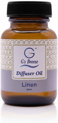 G's Breeze Linen Diffuser Oil – 60ml Soft & Soothing Linen Scent, Long-Lasting Aroma for Nurseries, Bedrooms, & Living Rooms, Easy Refill for Fragrance Oil Diffuser