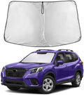 EcoNour Windshield Sun Shade for Subaru Forester 2019-2026 Accessories Custom Fit Window Shade Sun Visor Protector Foldable Blocks UV Rays Keep Your Car Cooler