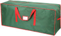 Sattiyrch Christmas Tree Storage Bag,Fits Up to 6 ft Tall Artificial Tree,Heavy Duty 600D Canvas Green Christmas Tree Storage Container with Sleek Dual Zipper and Durable Handles,45" x 15" x 20"