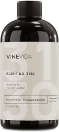 VINEVIDA Scent NO. 3130 Fragrance Oil - 16oz (1lb) - Inspired by: Tuscan Leather Fragrance Oil for Candle Making - Made in USA Candle Scents Scents for Soap Making