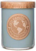 ECO CANDLE CO. Recycled Candle, Cedar & Sandalwood, 18 oz. Double Wick - Scents of Fresh Ozone, Lily, Cedarwood & Sandalwood - 100% Soy Wax, No Lead, Hand Poured, Midwest Grown Soybeans