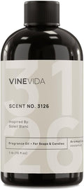 VINEVIDA Scent NO. 3126 Fragrance Oil - 16oz (1lb) - Inspired by: Soleil Blanc Fragrance Oil for Candle Making - Made in USA Candle Scents Scents for Soap Making