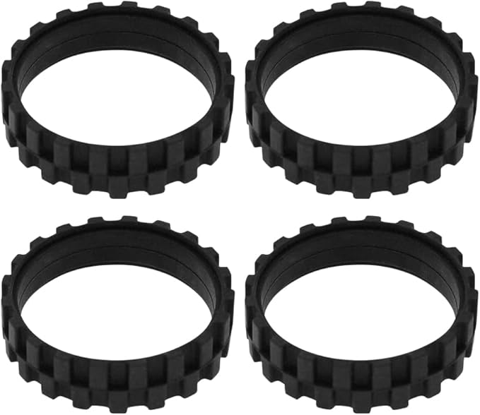 Drive Wheel Tires Compatible for iRobot Roomba s9 (9150) and s9+ (9550) Series Robot Vacuums (Includes 2 Side Brushes, 4 Drive Wheels, 2 Dust Bags, 1 Screwdriver)