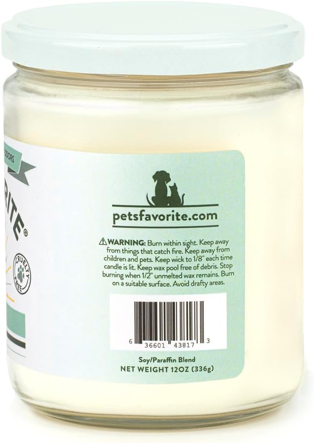Pet's Favorite Pet Odor Candle, Clean Burning, Long Lasting Scented Candles with a Cotton Wick. (Forest Pine, Pack of 2)
