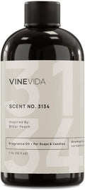 VINEVIDA Scent NO. 3134 Fragrance Oil - 16oz (1lb) - Inspired by: Bitter Peach Fragrance Oil for Candle Making - Made in USA Candle Scents Scents for Soap Making