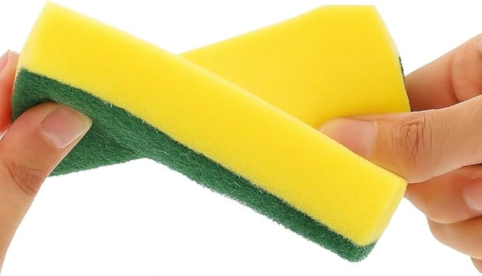 The FaarSky Double-Sided Kitchen Cleaning Sponges, 10-Pack, Heavy-Duty Scrubbing and Soft Absorbent Sides, Non-Scratch