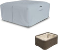 Seal Skin Covers Waterproof Hot Tub Cover, Heavy Duty Outdoor Spa Protector with Air Vents, Padded Handles, Adjustable Cord, Straps & All Weather Protection (Gray, 95" L x 95" W x 20" H)
