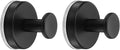 2 Pack Towel Hooks for Bathroom, Wall Hooks Suction Cup No-Drill Door Hanger Apply to Shower/Kitchen/Bedroom/Hanging Coat/Towel/Robe (Black)