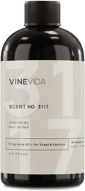 VINEVIDA Scent NO. 3117 Fragrance Oil - 16oz (1lb) - Inspired by: Noir de Noir Fragrance Oil for Candle Making - Made in USA Candle Scents Scents for Soap Making