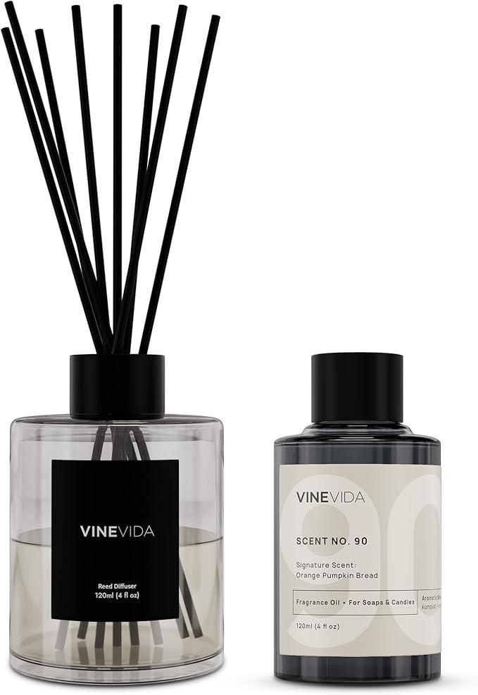 VINEVIDA NO. 90 Reed Diffuser - Orange Pumpkin Bread