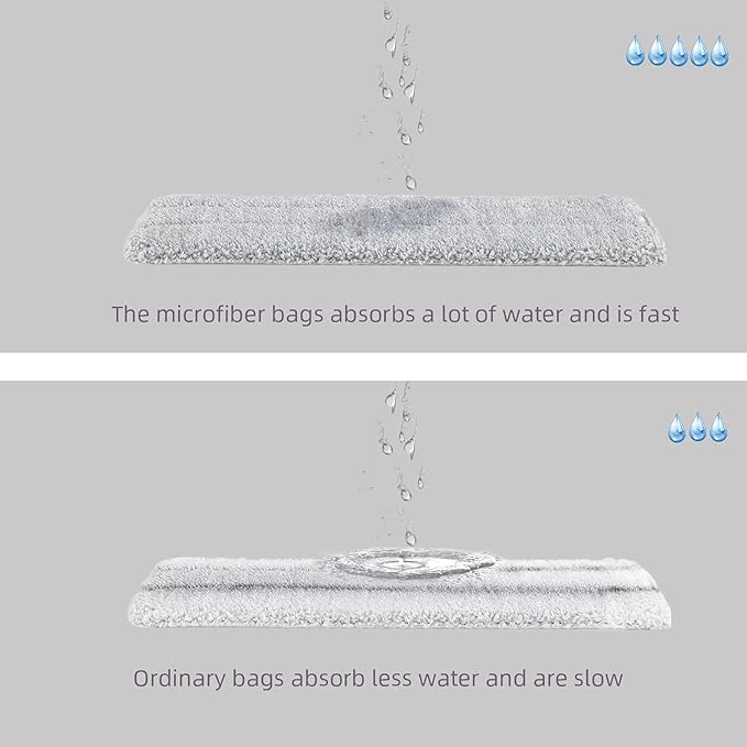 Bycarm Flat Mop Pads Compatible with Joymop, Joymoop Mop Replacement Pads for Joy 13 inch Flat Moop, Washable Squeeze Microfiber Mop pad for Floor Cleaning(8 Pack Refill, 13"X 4.9")