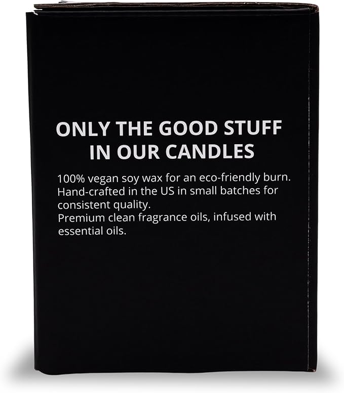 Hibiscus + Green Clover | Luxury Scented Matte Black Jar Soy Candle with Box | Hand Poured in The US | Highly Scented & Long Lasting