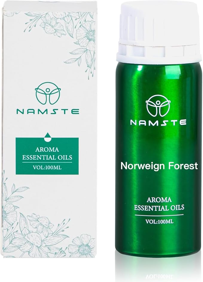 Nordic Forest 3.38 Fl Oz Essential Oil Blends for Diffusers - Cedar & Fir Scented Essential Oils with Maple Sweetness, Fragrance Air Diffuser Oils for Cabin Retreats and Cozy Home