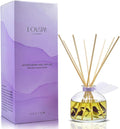 LOVSPA Reed Diffuser Set, DE-Stress Lavender Eucalyptus Scented Oil Diffuser with Sticks, Home Fragrance Accessories for Bathroom Shelf Decor, Aroma Diffusers for Home or Office Desk, USA Made