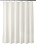 Titanker Fabric Shower Curtain Liner Washable, 70 x 72 Inches, Cream Shower Liner Fabric with 2 Magnets, Bathroom Polyester Shower Liner Waterproof Soft Lightweight, Cream