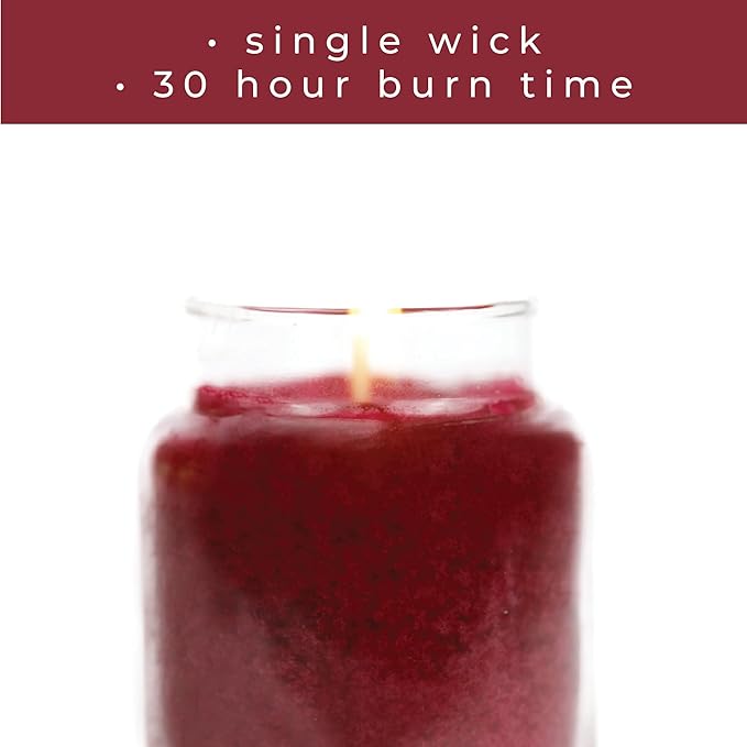A Cheerful Giver - Wild Berry Crumble - 6oz Baby Scented Candle Jar with Lid - Keepers of The Light - 35 Hours of Burn Time, Gift for Women, Red