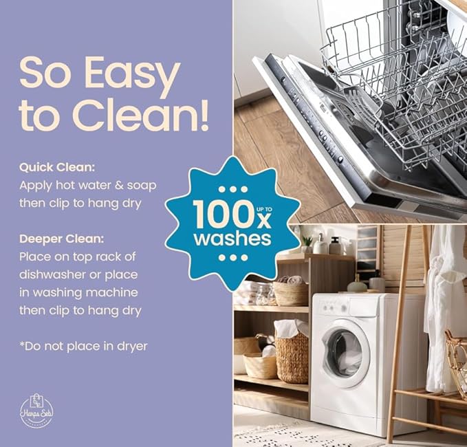 Harps&Seb Swedish Dishcloths for Kitchen Dish Towels - 5 Pack, Non-Scratch Reusable Paper Towels, Super Absorbent Washable Swedish Dish Cloths, No Odor, Biodegradable, Home Design