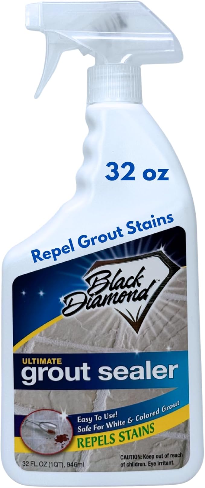 ULTIMATE GROUT SEALER – Professional Strength Tile, Stone & Grout Protection for Showers, Floors & Backsplashes | Easy-Clean, Stain & Moisture Repellent – Low Odor Contractor Grade (Quart)