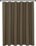 Biscaynebay Hotel Quality Fabric Shower Liners 72 Inch by 72 Inch, Taupe Water Resistant Bathroom Curtains Rust Resistant Grommets Top Weighted Bottom Machine Washable