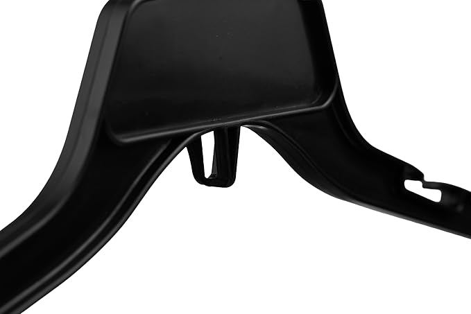 DEILSY™ Black Plastic Hangers – Durable Black Clothes Hangers, Slim Clothing Hangers for Organizing Shirts, Dresses, Jackets, and Coats in Your Closet - 50 Pack