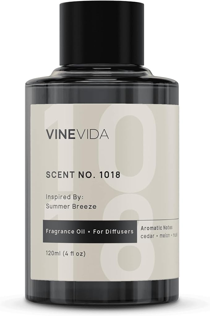 VINEVIDA (4oz) Hotel Fragrance Diffuser Oil - Hotel Scents Diffusers for Home - Cold Air Diffuser Oil - Hotel Scent Essential Oil - Scent No.1018 Inspired by Ritz Carlton Hotel