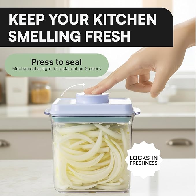iChewie Bop Top | Airtight Meal Prep Containers with Lids | Food Storage Container Sets | Snack and Overnight Oats Fridge Organizer | Pantry and Kitchen Organization