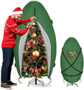 SIRUITON Upright Christmas Tree Storage Bag for 7.5 ft Tall,Heavy Duty 210D Oxford Fabric Vertical Xmas Storage Bags,Waterproof & Tear-Resistant Christmas Tree Cover with UV Protection