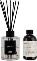 VINEVIDA Scent NO. 1204 Reed Diffuser - 120mL (4oz) - Inspired by: Fleur D'Oranger, Reed Diffusers for Home, Office, Bathroom, Made in USA Scent Diffuser Sticks, Room Fragrance Diffuser