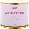 Companion Candles Pet-Friendly Wood Wick Candle - “Anywhere with You” Grapefruit & Vanilla, Coconut Soy Wax Scented, Over 50 Hr Burn Time, Non-Toxic, Women-Owned, Made in USA (11.8 oz.)