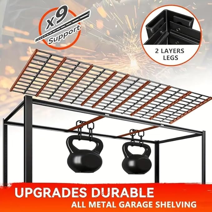 CXDMB Garage Shelving, Heavy Duty Storage Shelves Metal Shelf Unit Adjustable Industrial Storage Racks for Shop,Warehouse,Basement (5T 84 * 55 * 24, 5)