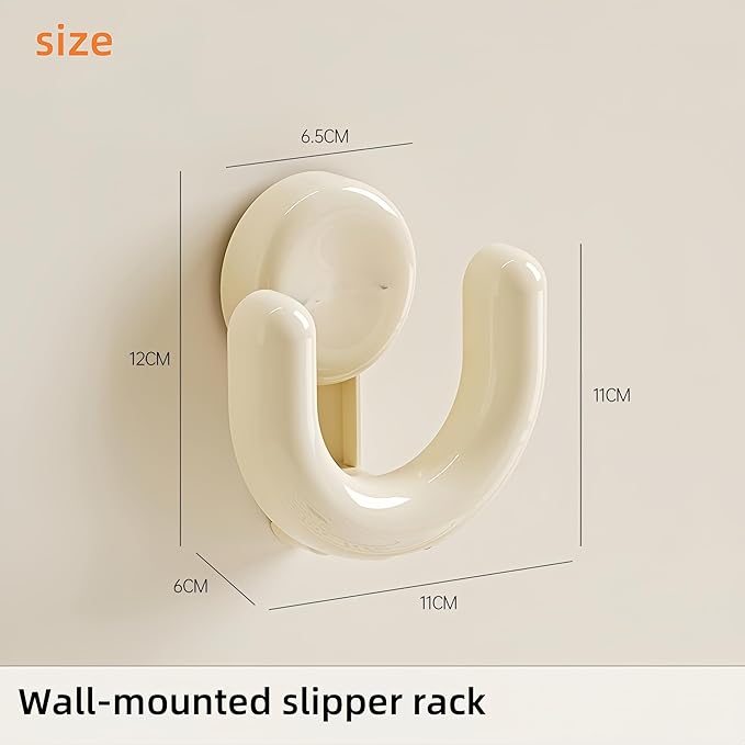 Suction Cup Shoe Organizer Wall Mount Vacuum Press Hook No Drill 5KG Load Bathroom Door Vertical Storage Space Saver (Pinkish-Black)