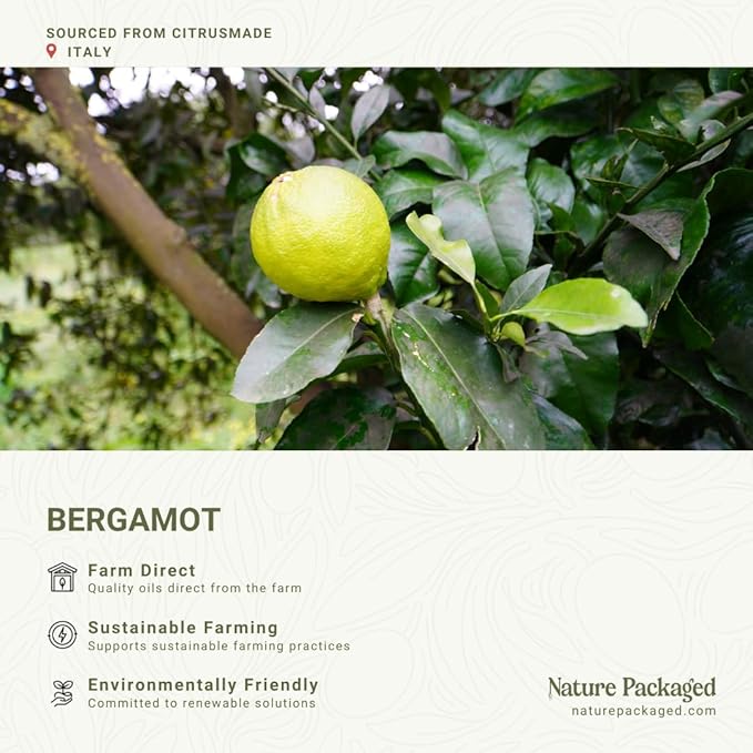 Bergamot Essential Oil - Direct from Citrusmade in Sicily- Pure Essential Oil for Diffusers and Aromatherapy | 100% Pure Therapeutic Grade (8oz)