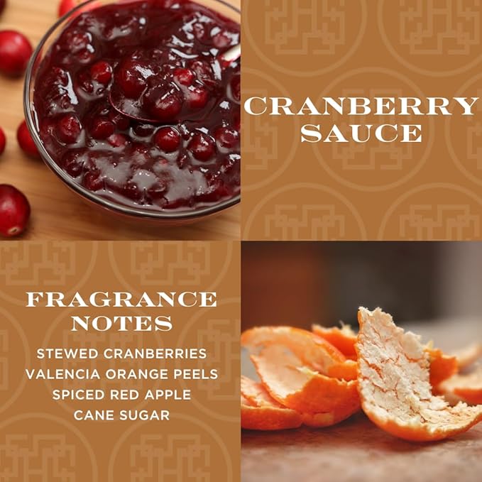 HomeWorx by SLATKIN + CO. Candle- Cranberry Sauce, 18 oz. Premium Scented Candle - 30-55 Hours Burn Time