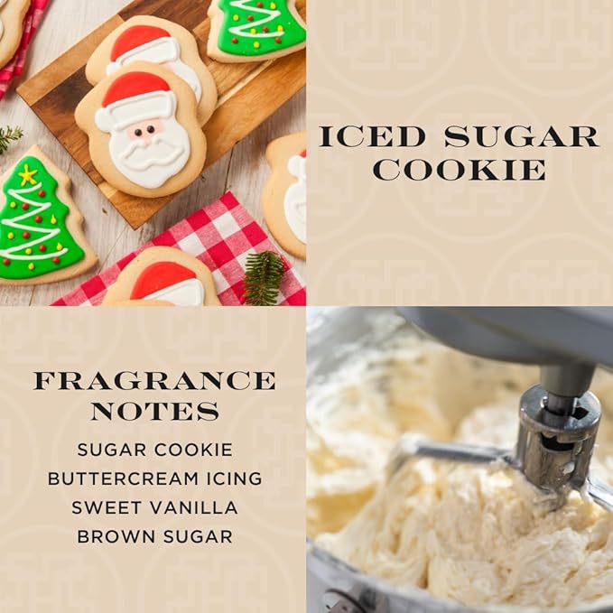HomeWorx by SLATKIN + CO. Candle- Iced Sugar Cookie, 18 oz. Premium Scented Candle - 30-55 Hours Burn Time