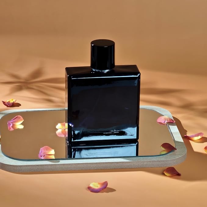 Yerpkefey 100ml/3.4 Oz Glass Spray Bottle Perfume Atomizer,Empty Travel Refillable Perfume Spray Bottle with 3 Kinds of Dispenser (A2)