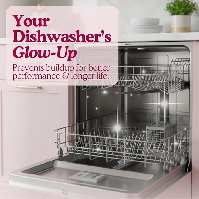 Dishwasher Cleaner And Deodorizer Tablets - 1 Year Supply Lemon Citrus Dishwasher Cleaning Tablets - Deep Cleaning Removes Limescale and Odors - Eco-friendly Dish Washer Machine Cleaner - Septic Safe