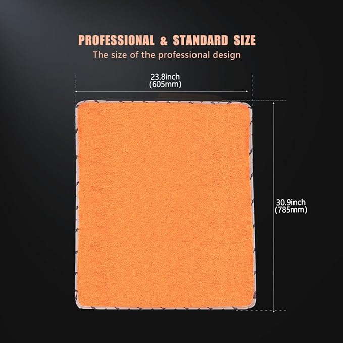 SPTA Drying Towel, Microfiber Car Drying Towel, 1 Pack Highly Absorbent, Scratch Free Large Car Wash Drying Towel for Car Washing, Drying & Auto Detailing, 23.8 x 30.9 inch, Orange-MT032