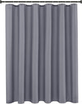 Biscaynebay Hotel Quality Fabric Shower Curtain Liner 72 Inch by 72 Inch, Dark Grey Water Resistant Bathroom Curtains Liners, Rust Resistant Grommets Top Weighted Bottom Hem Machine Washable