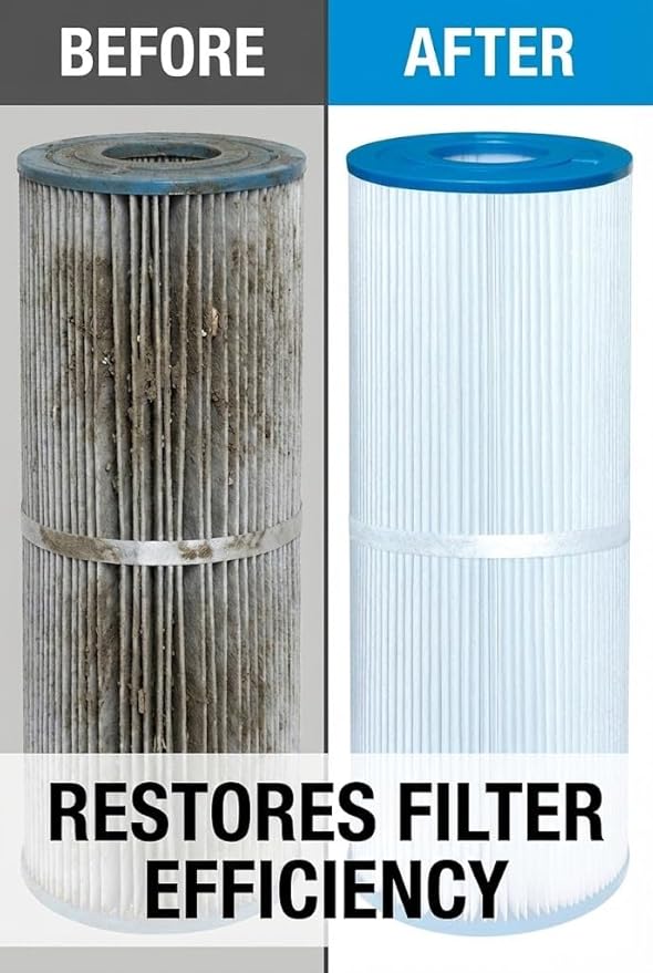 Ultimate Spa & Pool Filter Cleaner Spray, Professional Strength Fast Acting No Soak Hot Tub, Cartridge & Sand Filter Cleaning, Removes Body Oils, Sunscreen, Grease & Organic Build-Up. 32 oz.
