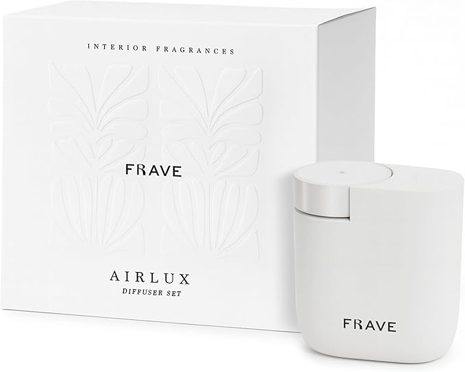 Air Lux Diffuser, Plug-in Waterless Diffuser for Essential Oil, Smart Bluetooth App Control, Covers Up to 320 sqft 60ml Capacity, Home Office Hotel Scent Diffuser, Cold Air Technology, White
