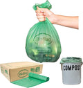 2.6 Gallon Compostable Food Scrap Bags by BioBag, 100 Count, BPI Certified, Meets ASTM D6400 Standards, Made in USA, Kitchen Counter Bin Liners