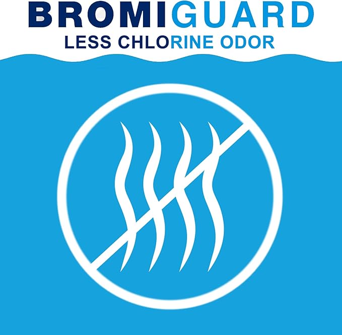 Bromine Tablets 1 Inch 1.8 Lbs for Spa Hot Tub Chemical Sanitizer Bromine Tabs | Long-Lasting 1" Brominating Tablets for Pools | Less Chlorine Odor 1.8 Pounds