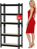 CXDMB Heavy Duty 60" H Garage Shelving Unit, 5 Tier Adjustable Metal Storage Rack, 1000 LBS Capacity, for Warehouse, Pantry, Closet, Kitchen