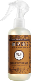 MRS. MEYER'S CLEAN DAY Room and Air Freshener Spray, Non-Aerosol Spray Bottle Infused with Essential Oils, Acorn Spice, 8 fl. oz