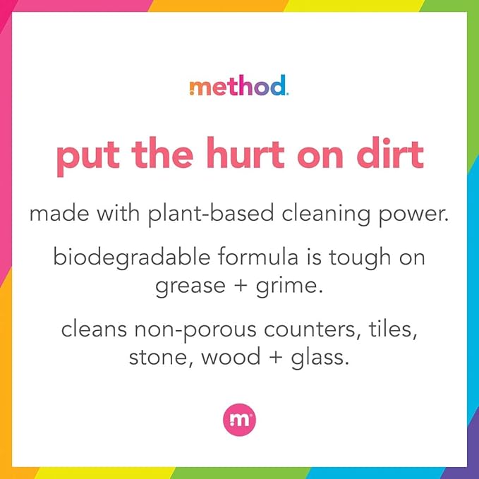 Method All-Purpose Cleaner Spray, French Lavender, Perfect for Most Counters, Tiles and More, 28 Fl Oz, (Pack of 8)