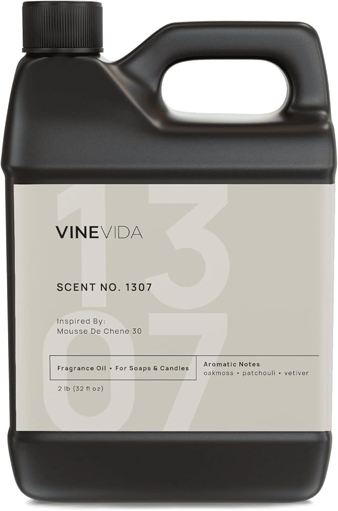 VINEVIDA Scent NO. 1307 Fragrance Oil - 32oz (2lbs) - Inspired by: Mousse De Chene 30 Fragrance Oil for Candle Making - Made in USA Candle Scents Scents for Soap Making